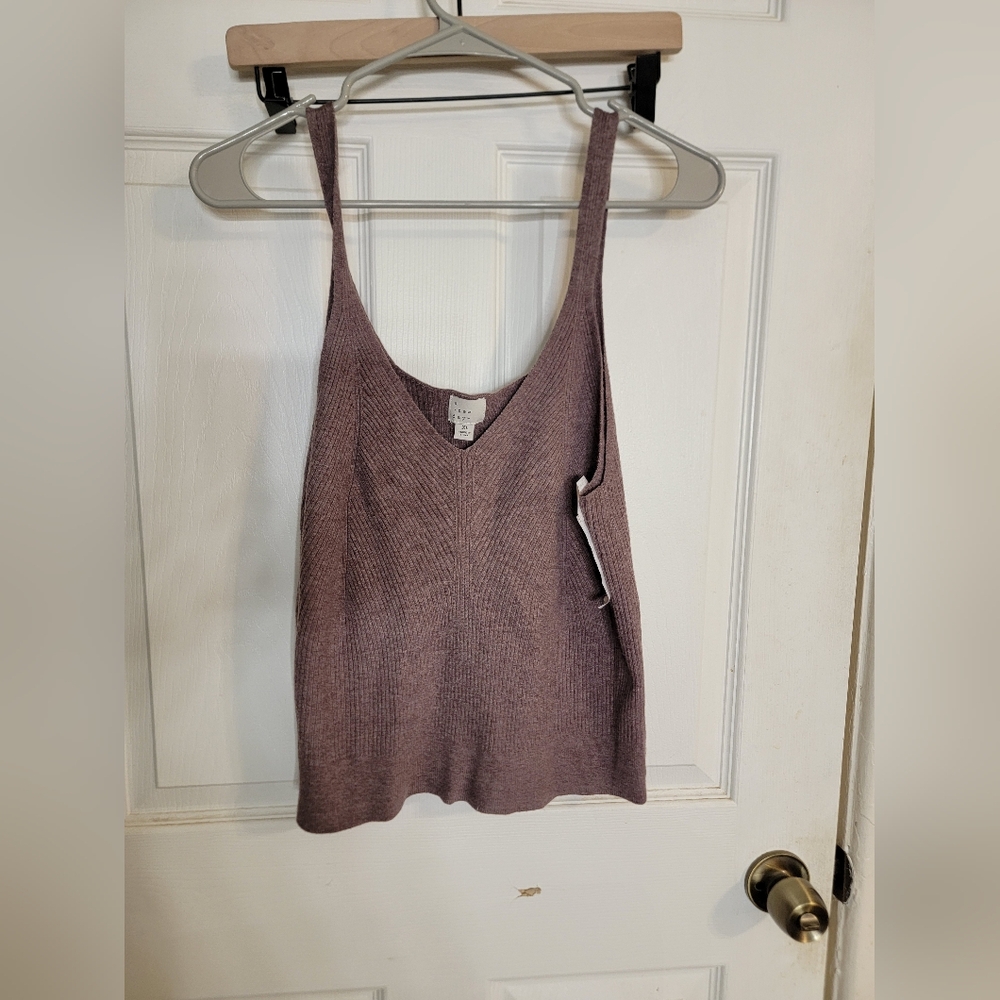 a new day Women's Dusty Pink Knit Tank Top